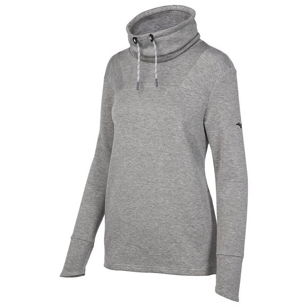 Womens Mizuno April Ross Funnel Neck Pullover Grey Philippines (ICNTSH897)